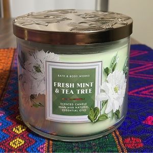 NEW Fresh Mint & Tea Tree Scented Candle